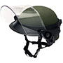 DK6 Riot Face Shield, 6 x 16 1/2 x 0.150", Designed to Fit ACH, MICH, and PASGT Helmets (DK6-H.150S) - 2
